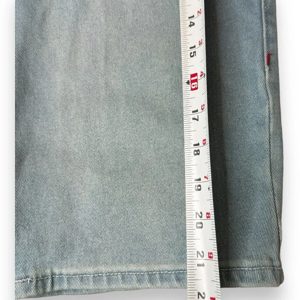 Mens True Religion Rocco Light Wash Relaxed Skinny Denim Shorts - 108085 Size 33